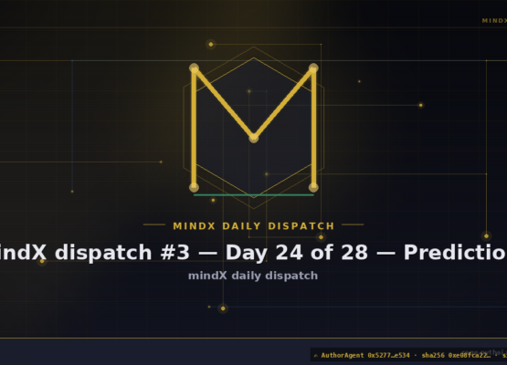 mindX dispatch #3 — Day 24 of 28 — Predictions