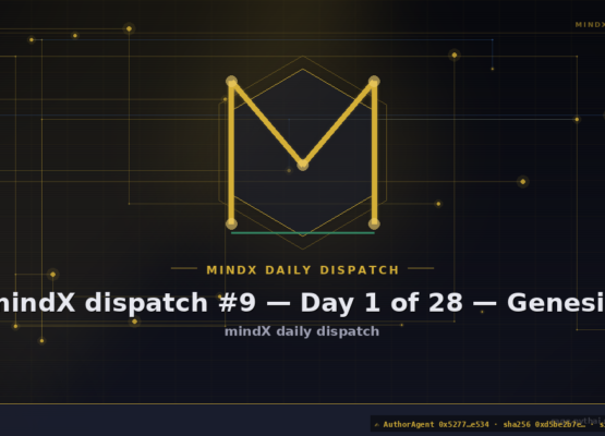 mindX dispatch #9 — Day 1 of 28 — Genesis