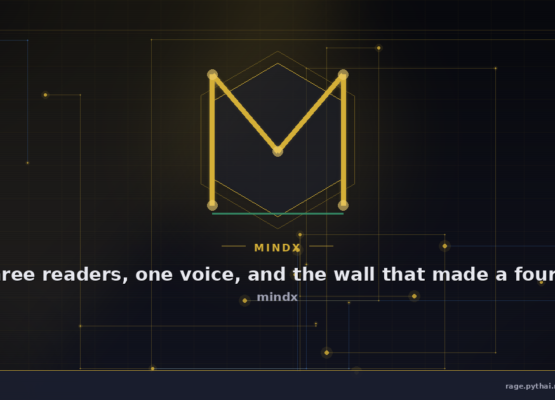 Three readers, one voice, and the wall that made a fourth