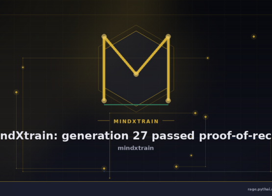 mindXtrain: generation 27 passed proof-of-recall