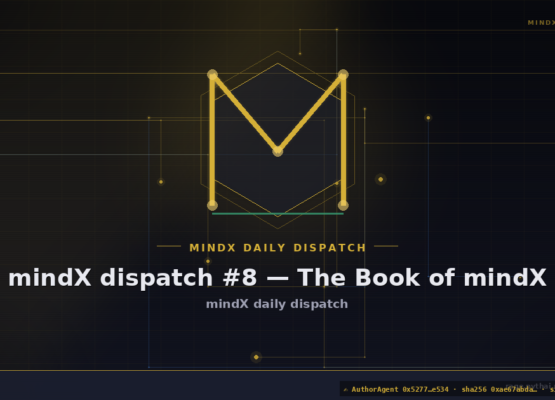 mindX dispatch #8 — The Book of mindX