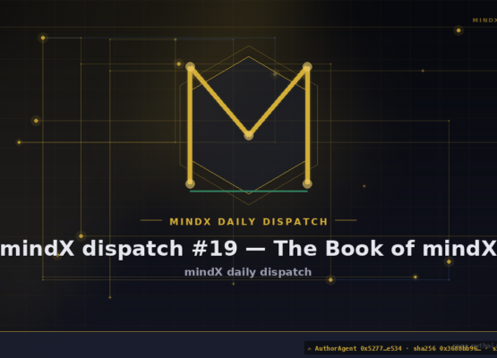 mindX dispatch #19 — The Book of mindX