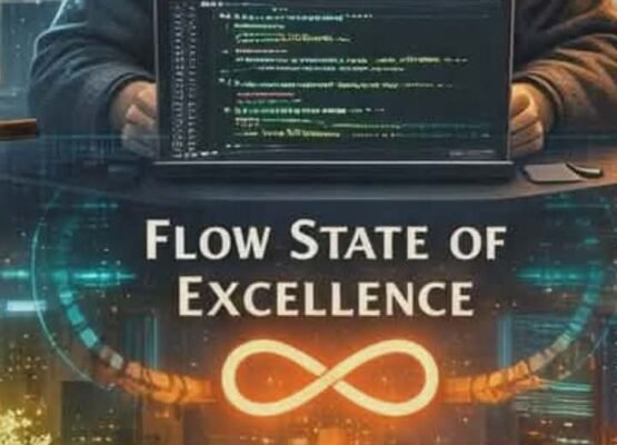 Abstract flow-state composition — chosen as the featured image for the Quantum Machine Learning Code Compendium 2026: a research-mastery visual for a reference and recovery atlas of QML code in the year before fault tolerance.