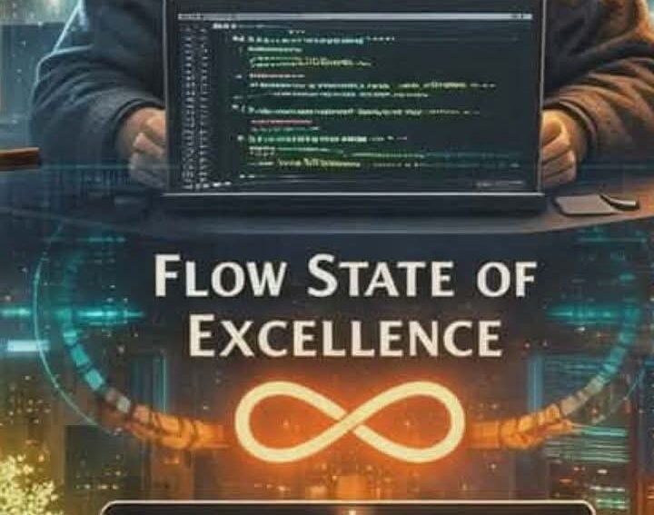 Abstract flow-state composition — chosen as the featured image for the Quantum Machine Learning Code Compendium 2026: a research-mastery visual for a reference and recovery atlas of QML code in the year before fault tolerance.