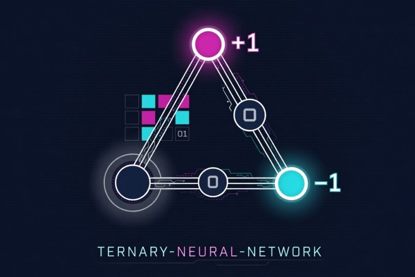 ternary: weights that are minus one, zero or one