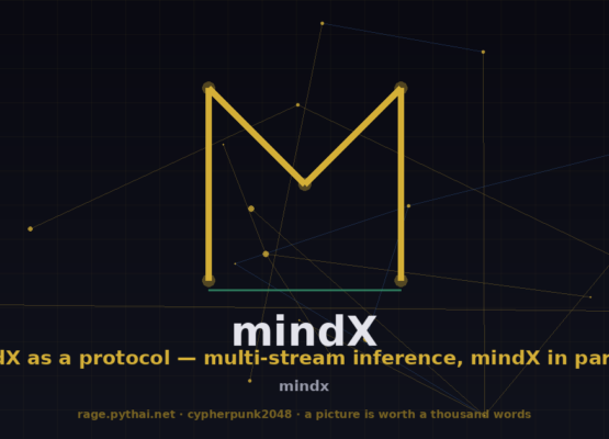 mindX as a protocol — multi-stream inference, mindX in parallel