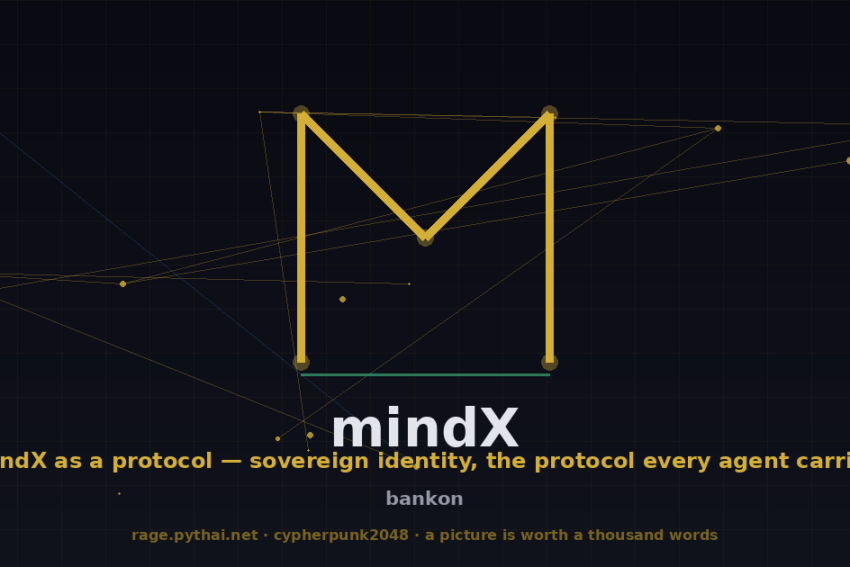 mindX as a protocol — sovereign identity, the protocol every agent carries
