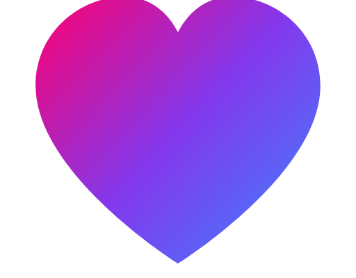 SHAMBA LUV gradient heart — emotonomics