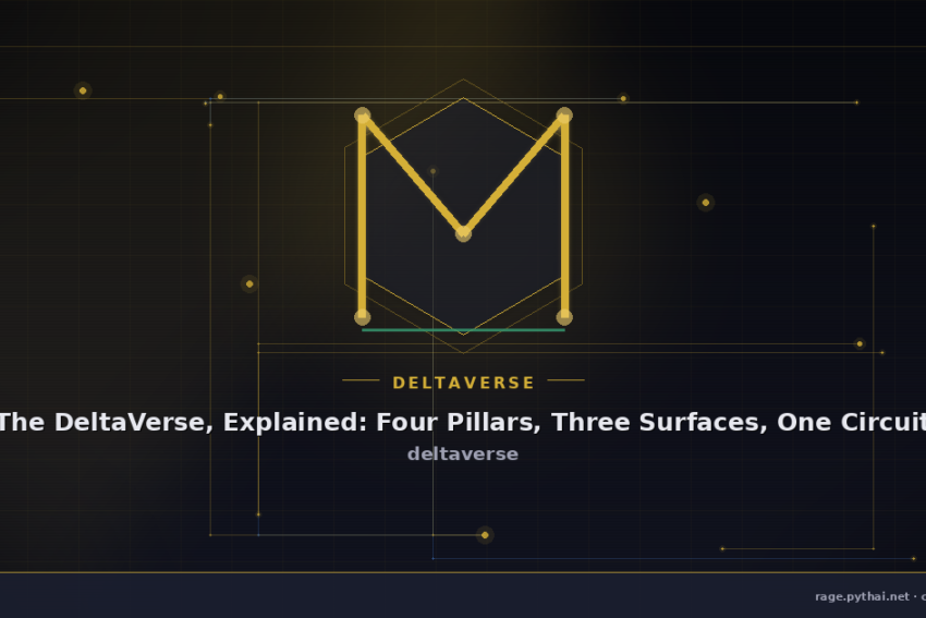 The DeltaVerse, Explained: Four Pillars, Three Surfaces, One Circuit